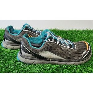 Altra Lone Peak Trail Running Shoes Men's Size 10 Gray Teal Low Top